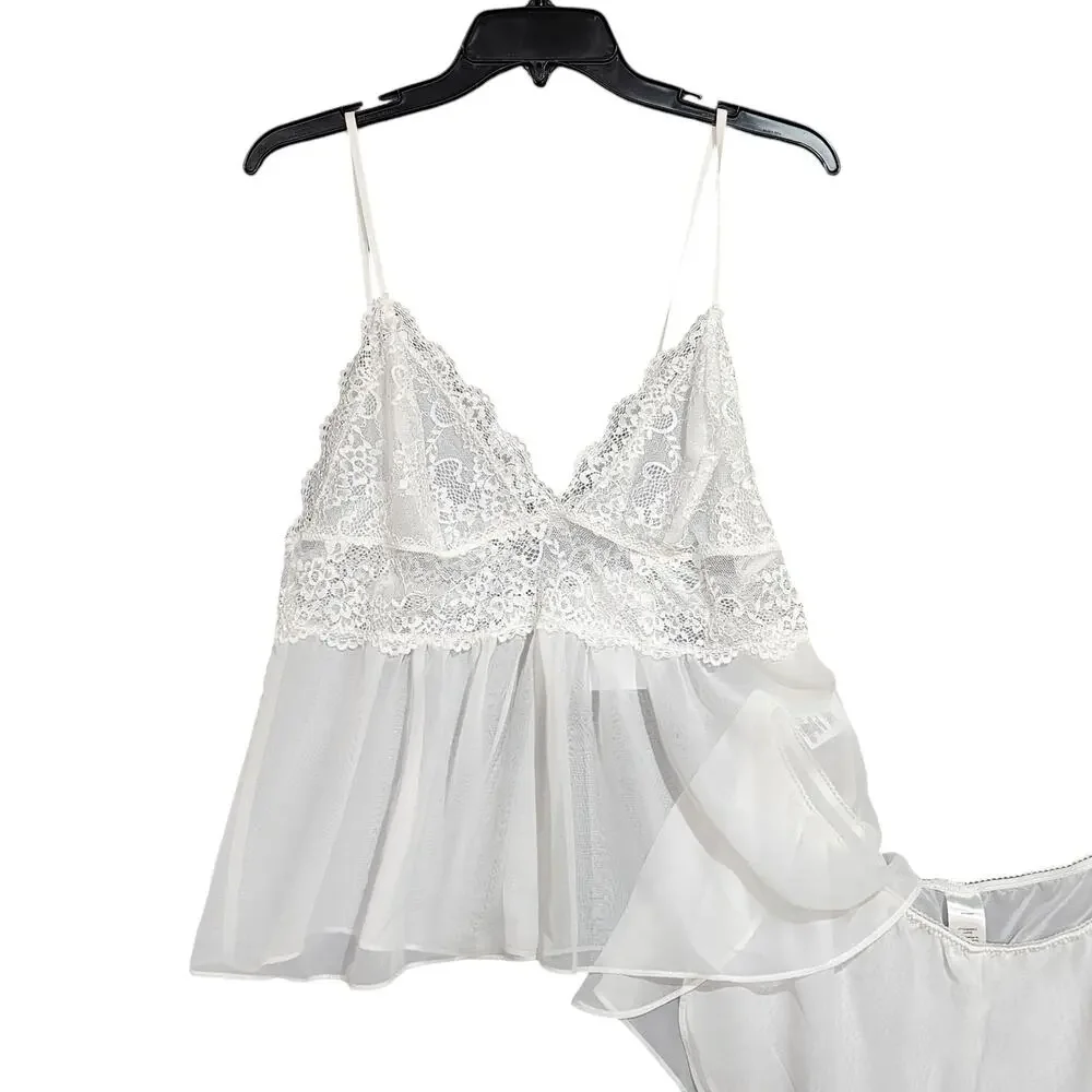 In Bloom by Jonquil Lillian Camisole & Shorts Set Ivory XL‎